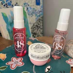 Sol de Janeiro 68 & 48 Spray and Beija Flor Esasti Cream trio